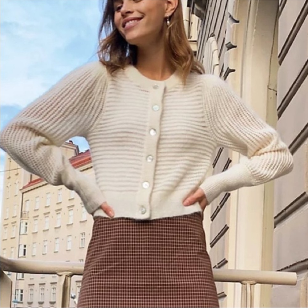 Wilfred Alessia  Ribbed Cardigan Shirt Sweater